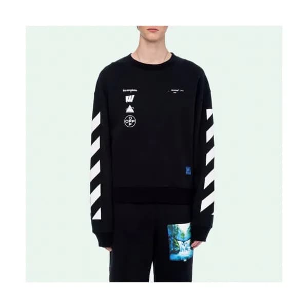 Off-white 2019 Mm/Wm Logo Cotton Oversize HoodT - … - 1