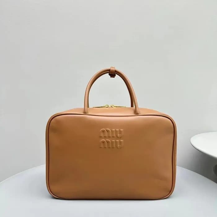 MiuMiu 2023 Leather Tote Bag,35cm - 미우미우 2023 레더 … - 1