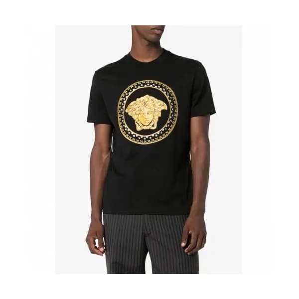 [베르사체]Versace 2020 Mens Logo Silket Short Sleeved … - 1