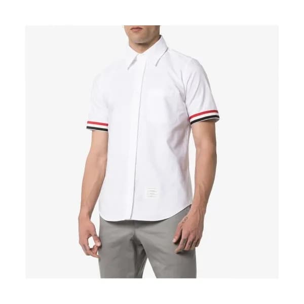 [톰브라운]Thom Browne 2020 Mens Strap Cotton Short Sle… - 1
