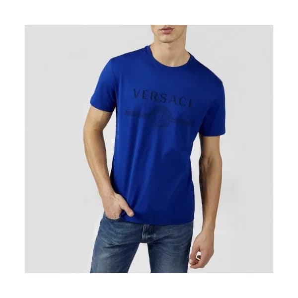 [베르사체]Versace 2020 Mens Logo Silket Short Sleeved … - 1