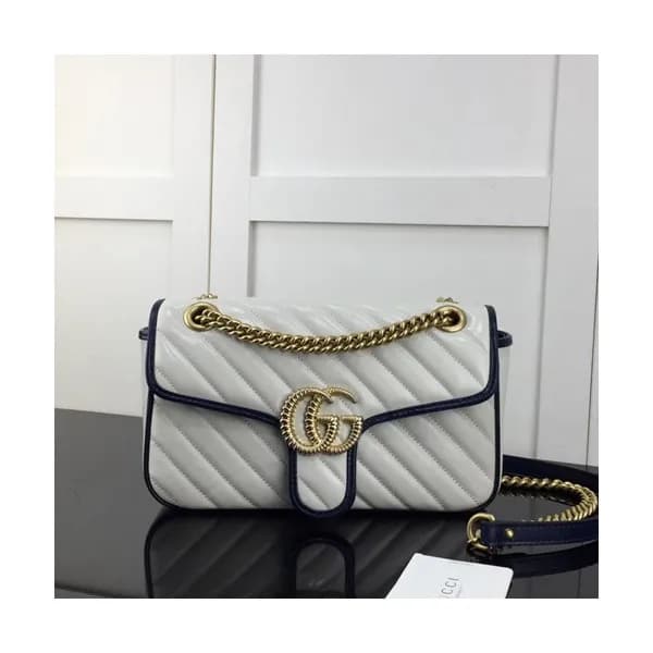 Gucci 2020 GG Marmont Matlase Women Shoulder Bag,2… - 1