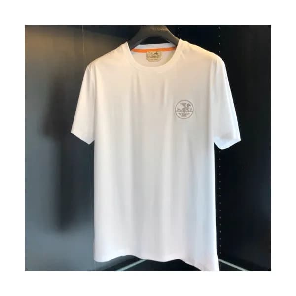[에르메스]Hermes 2020 Mens Crew-neck Silket Short Slee… - 1