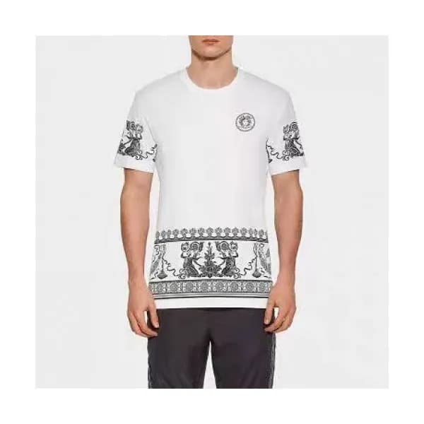 [베르사체]Versace 2020 Mens Logo Silket Short Sleeved … - 1