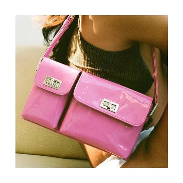 By Far 2020 Leather Tote Shoulder Bag,26cm - 바이 파 … - 1