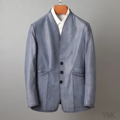 Prada 2020 Mens Logo Casual Leather Jacket - 프라다 2… - 1