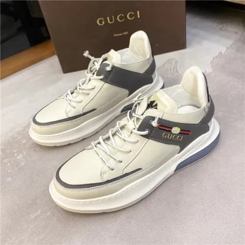 Gucci 2020 Men's Leather Sneakers - 구찌 2020 남성… - 1
