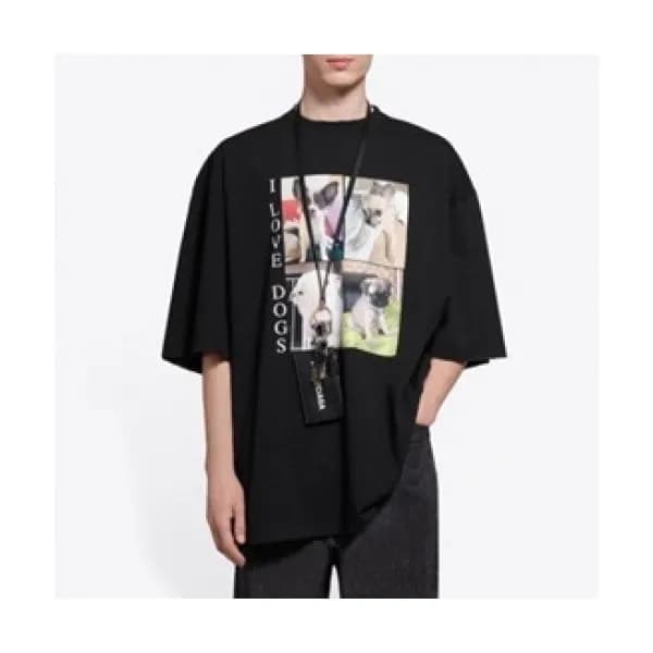 [발렌시아가]Balenciaga 2021 Mm/Wm Logo Cotton Short Sle… - 1