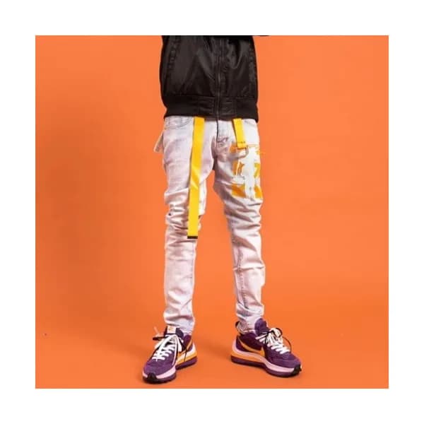 [오프화이트]Off-white 2021 Mens Logo Denim Jeans - 오프화이… - 1