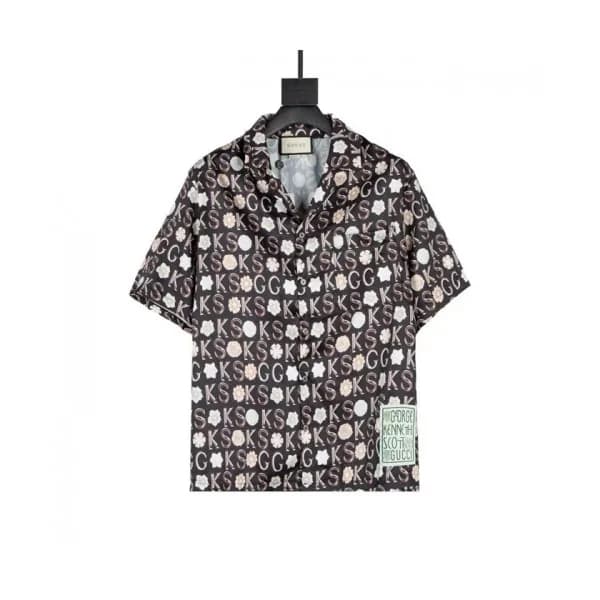 Gucci Mm/Wm Logo Short Sleeved Tshirts Black - 구찌… - 1