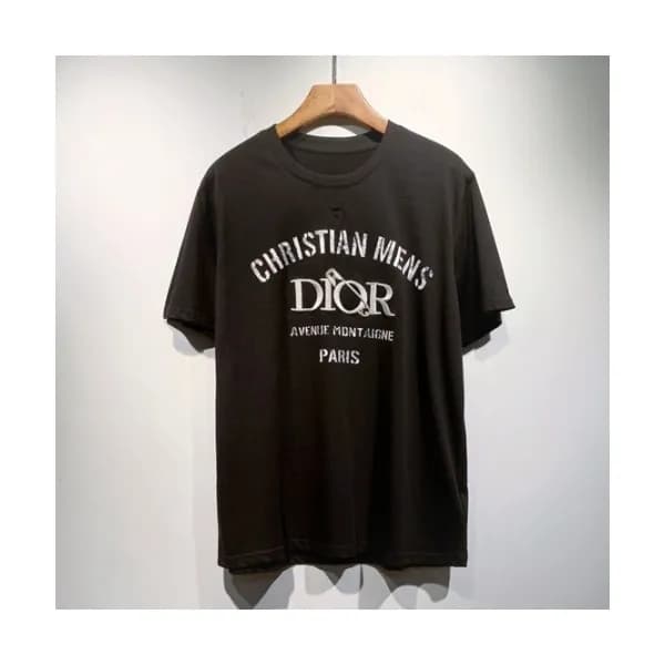 Dior Mm/Wm Casual Crew-neck Short Sleeved Tshirts… - 1