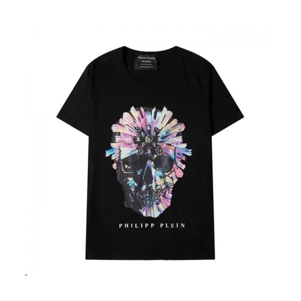 Philipp Plein Mens Logo Cotton Short Sleeved Tshir… - 1