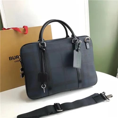 [버버리]Burberry 2021 Men's Leather Business,38cm… - 1