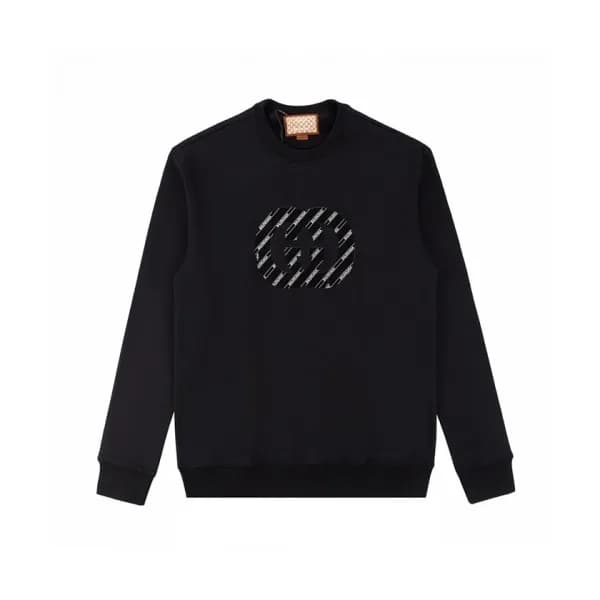 Gucci Mm/Wm Logo Crew-neck Cotton Tshirts Black … - 1