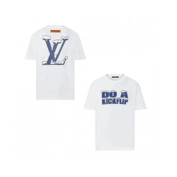 Louis vuitton Unisex Logo Short Sleeved Tshirts W… - 1