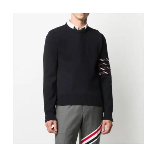 Thom Browne Unisex Strap Sweaters Navy - 톰브라운 남/… - 1