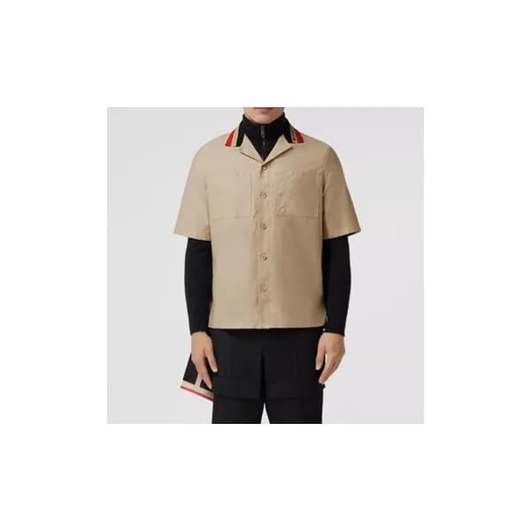 버버리 남성 베이지 폴로 반팔티 - Mens Beige Tshirts - Bur04280x - 1
