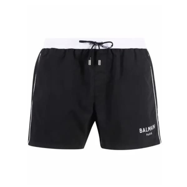 발망 남성 캐쥬얼 블랙 반바지 - Mens Black Half-pants - bam0156… - 1