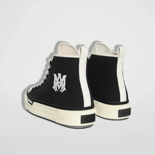 아미리 남/녀 블랙 하이탑 스니커즈 - Unisex Black Sneakers - amir… - 1