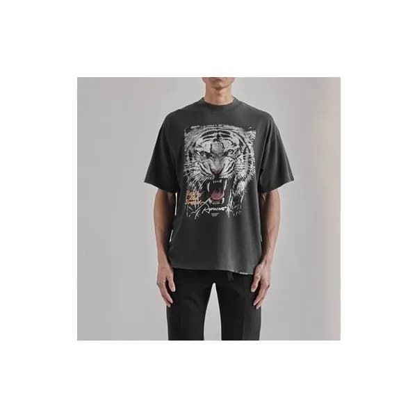 리프리젠트 남성 블랙 크루넥 반팔티 - Mens Black Tshirts - rep0052… - 1