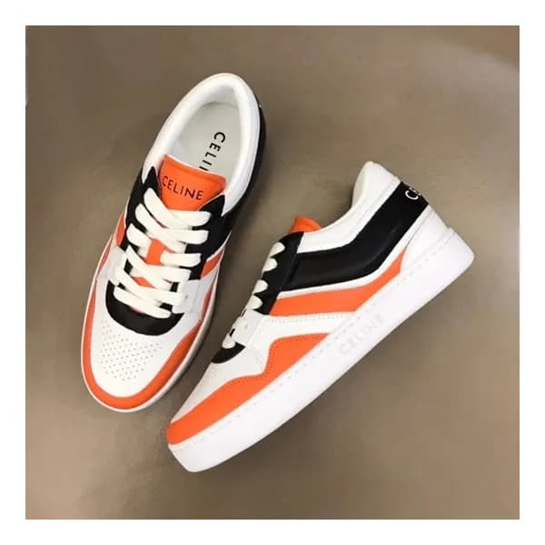 셀린느 남/녀 클래식 오렌지 스니커즈 - Celine Unisex Orange Sneake… - 1