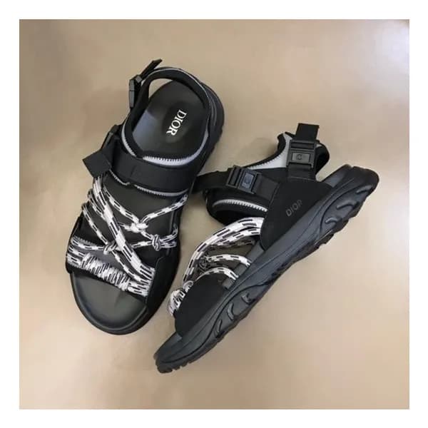 디올 남성 트렌디 블랙 샌들 - Mens Black Sandals - dio01873x - 1