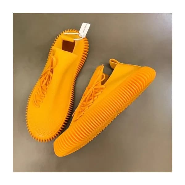보테가베네타 남/녀 모던 오렌지 스니커즈 - Bottega Veneta Unisex Ora… - 1