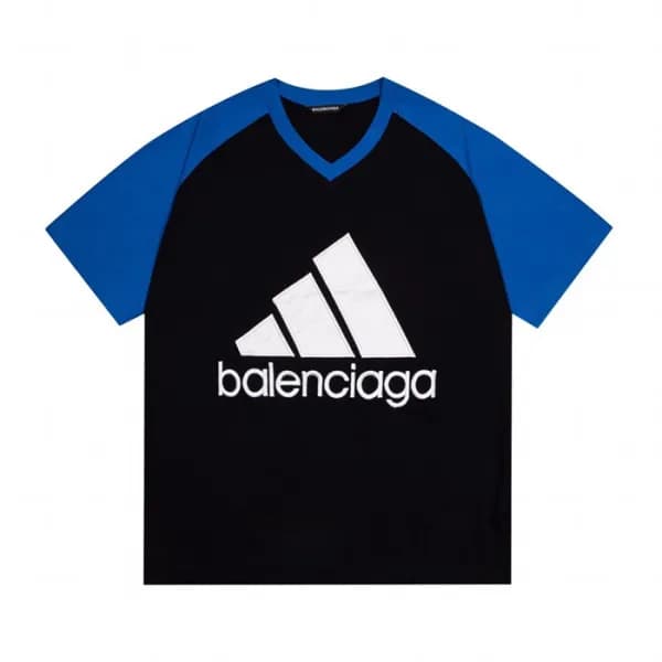 발렌시아가 남성 크루넥 블랙 반팔티 - Mens Black Tshirts - bal0161… - 1