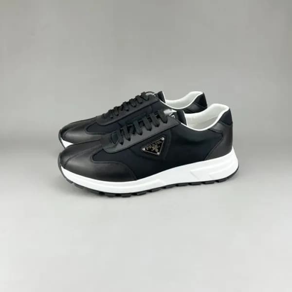 프라다 남성 클래식 블랙 스니커즈 - Mens Black Sneakers - pra0275… - 1