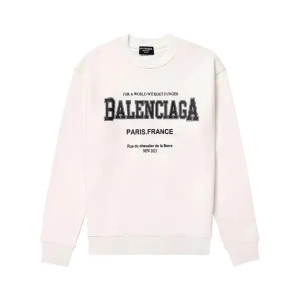 발렌시아가 남성 캐쥬얼 아이보리 맨투맨 - Balenciaga Mens Ivory Tshi… - 1