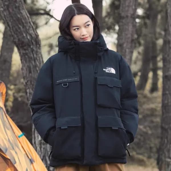노스페이스 남/녀 블랙 구스다운 파카 - The North Face Unisex Black… - 1