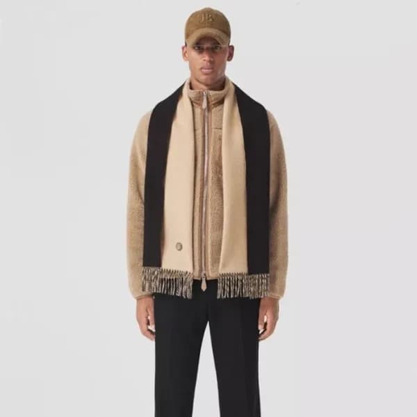 버버리 남성 베이지 머플러 - Burberry Mens Beige Muffler - bu3… - 1