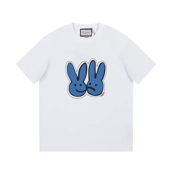 구찌 남/녀 화이트 크루넥 반팔티 - Gucci Unisex White Tshirts - … - 1