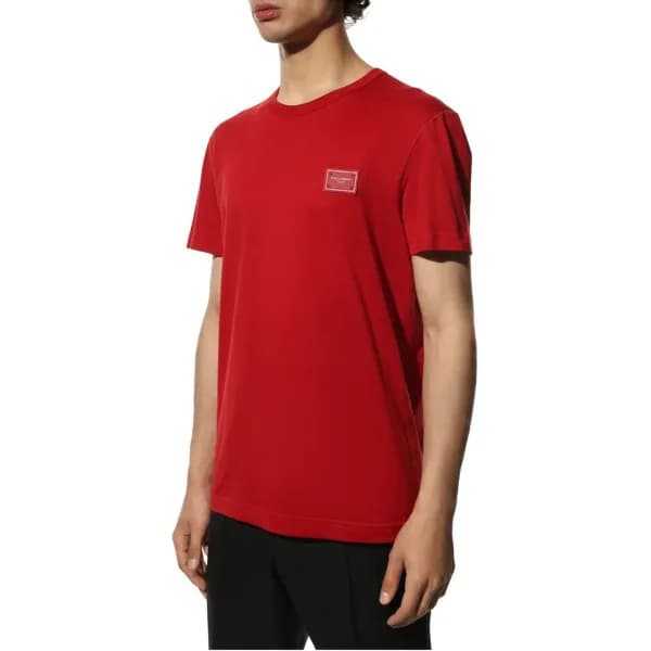돌체앤가바나 남성 레드 반팔티 - Dolce&Gabbana Mens Red Tshirts … - 1