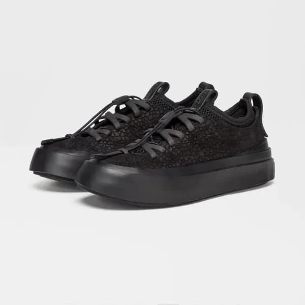 에르메네질도 제냐 남성 블랙 스니커즈 - Ermenegildo Zegna Mens Blac… - 1