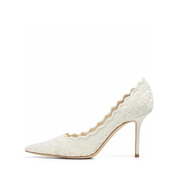 지미츄 여성 화이트 펌프스 - Jimmy Choo Womens White Pumps - j… - 1
