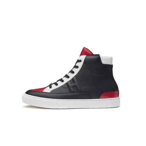 에르메스 남/녀 블랙 하이탑 스니커즈 - Hermes Unisex Black Sneaker… - 1