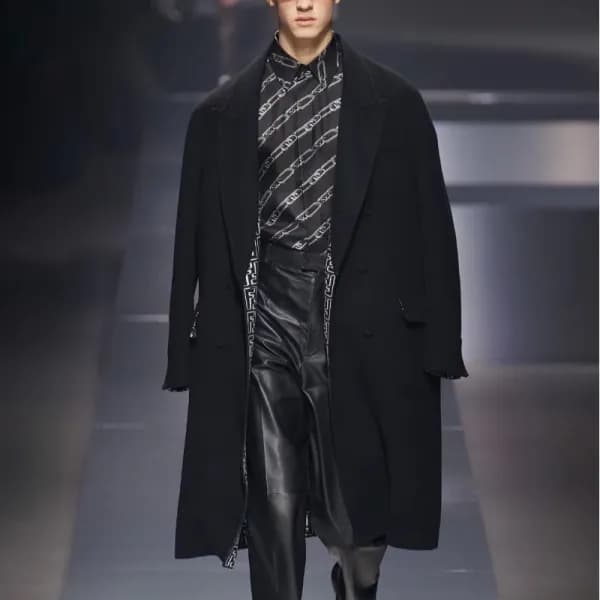 펜디 남성 모던 블랙 코트 - Fendi Mens Black Coats - fe502x - 1
