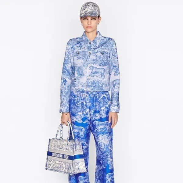 디올 여성 블루 북토트 - Dior Womens Blue Book Tote - dib533… - 1