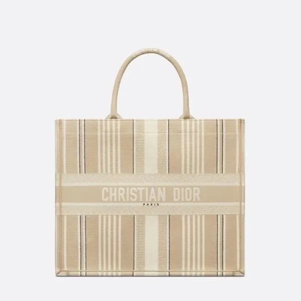디올 여성 베이지 북토트 - Dior Womens Beige Book Tote - dib6… - 1