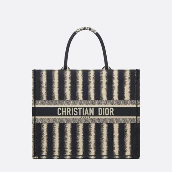 디올 여성 블랙 북토트 - Dior Womens Black Book Tote - dib70… - 1