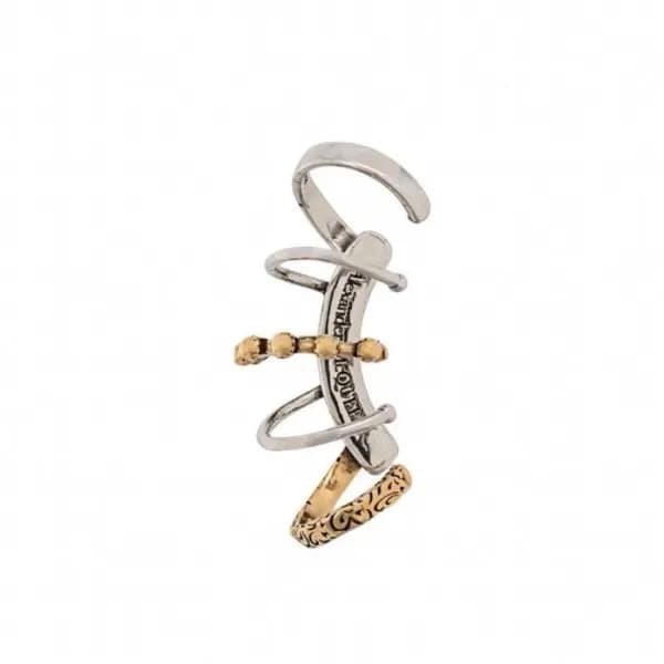 알렉산더 맥퀸 여성 골드 이어링 - Alexander Mcqueen Womens Gold … - 1