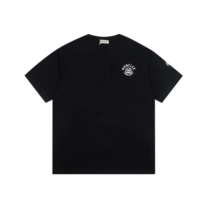 몽클레어 남성 블랙 반팔 티셔츠 - Moncler Mens Black Tshirts - m… - 1