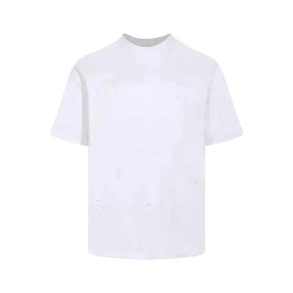 베트멍 남/녀 화이트 반팔 티셔츠 - Vetements Unisex White Tshirt… - 1