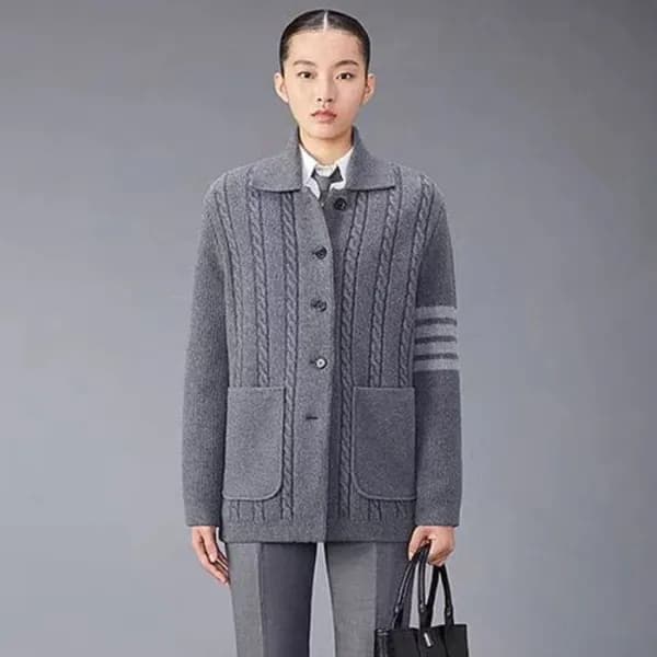 톰브라운 여성 폴로 가디건 - Thom Browne Womens Cardigan - thc… - 1