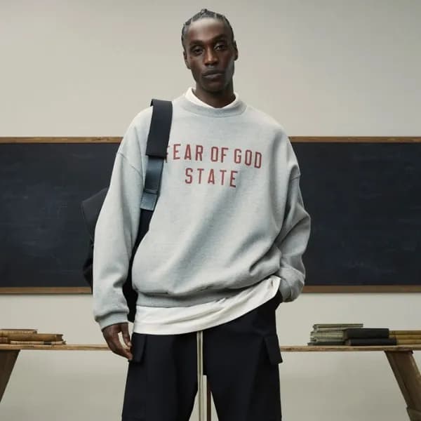 피어오브갓 남성 라운드 맨투맨 - Fear of god Mens Round Tshirt -… - 1