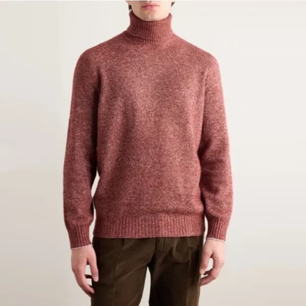 브루넬로쿠치넬리 남성 터틀넥 니트 - Brunello Cucinelli Mens Turtl… - 1