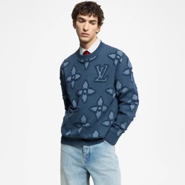 루이비통 남성 라운드 스웨터 - Louis vuitton Mens Round Sweater…