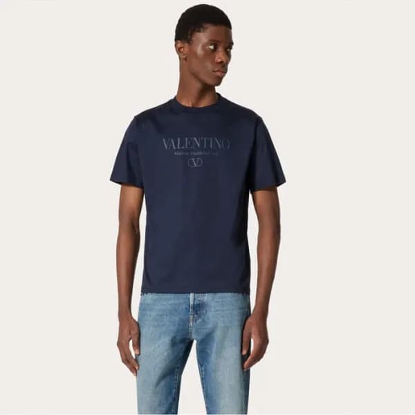 발렌티노 남성 라운드 반팔티 - Valentino Mens Round Tshirt - va… - 1