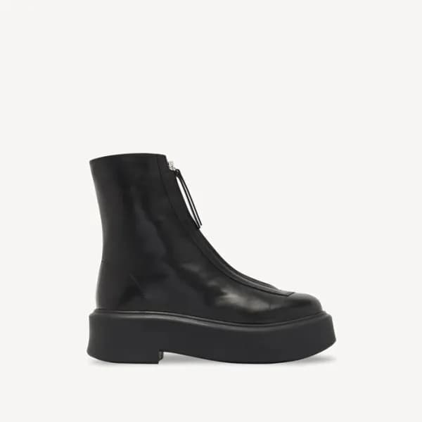 더 로우 여성 지퍼 앵클 부츠 - The Row Womens Zipped Leather B… - 1